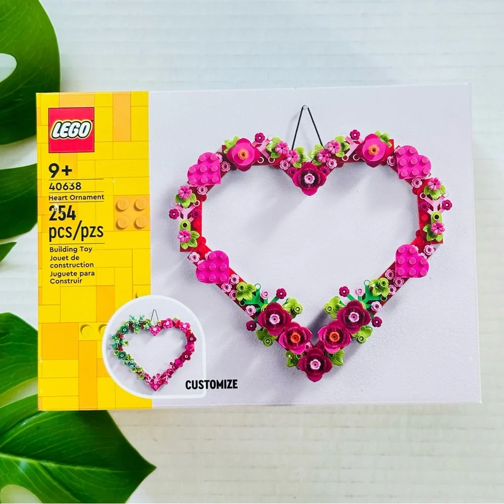 Lego Heart Ornament (40638) NEW - Picture 5 of 9